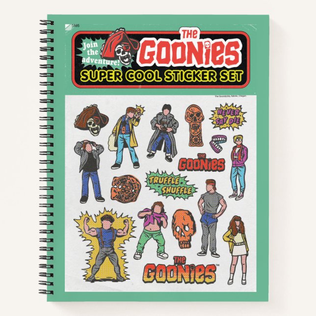 Carnet Graphique de la feuille d'autocollants rétro Gooni (Devant)