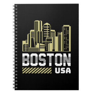 Carnet Graphique de la skyline de Boston États-Unis Vil