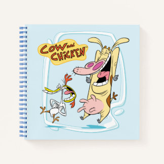 Carnet Graphique de rire de vache et de poulet