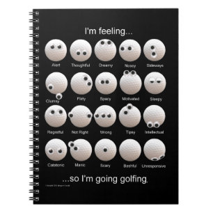 Carnet Graphique d'émotions de balle de golf