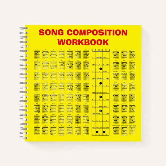 Carnet Graphique des accords de guitare  (Devant)