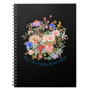 Carnet Graphique Floral & Slogan
