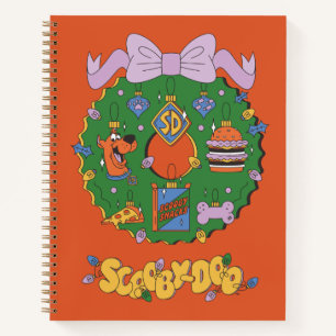 Carnet Graphisme de couronne de snacks de Noël de Scooby-