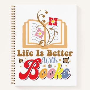 Carnet Graphisme de lecture et de bibliothèque de style v