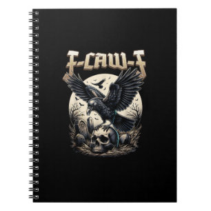 Carnet Graphisme d'humour pour adultes Crâne gothique F-C