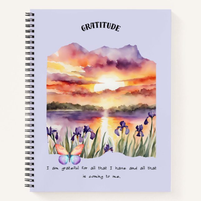 Carnet Gratitude Affirmation positive (Devant)