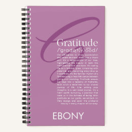 Carnet Gratitude définie (Mauve)
