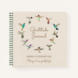 Carnet Gratitude des Hummingbirds de Californie