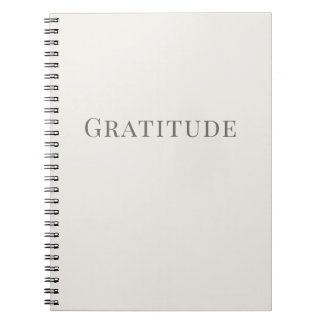 Carnet Gratitude – Minimal Typography