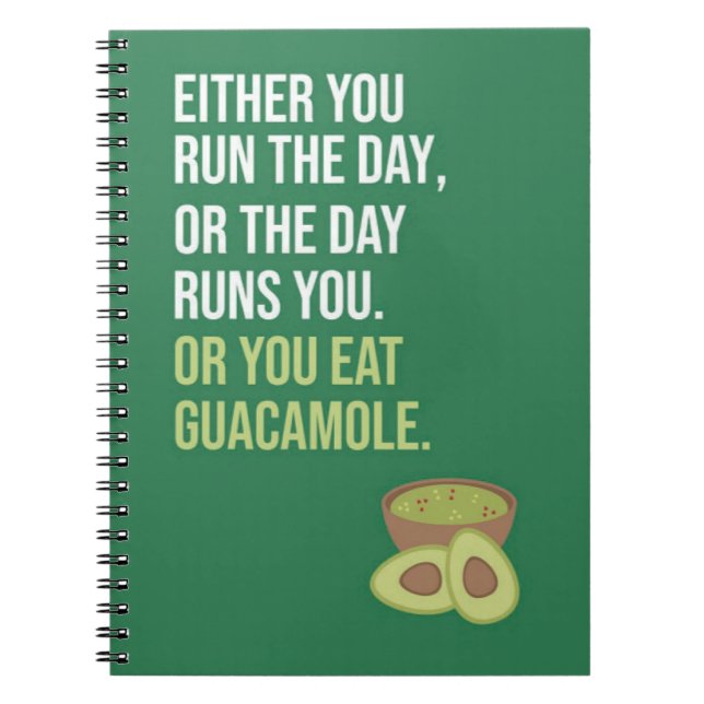 Carnet Green Cute Funny Guacamole Gifts Avocado Fruit (Devant)