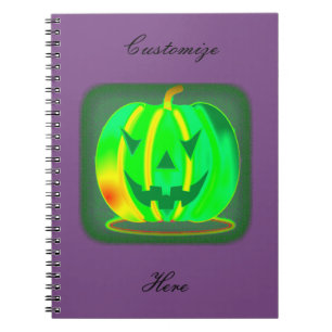 Carnet Green Jack olantern Halloween Thunder_Cove