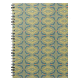 Carnet Greenish Retro Vintage Pattern