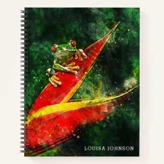 Carnet Grenouille d'arbre du Costa Rica personnalisée Abs