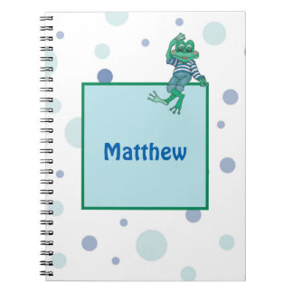 Carnet Grenouille en Jeans, Anniversaire, Pois
