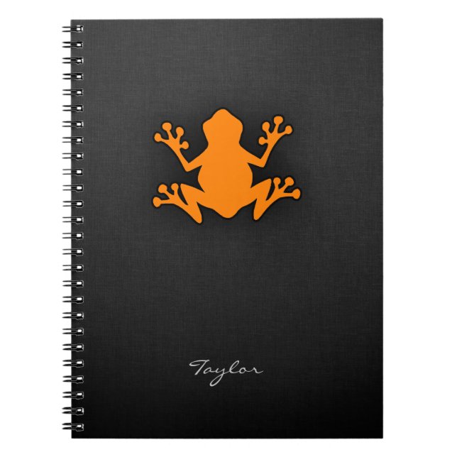 Carnet Grenouille orange (Devant)