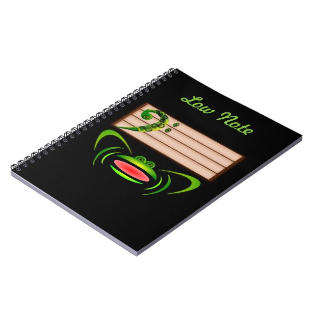 Carnet Grenouille verte Note basse (Côté gauche)