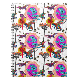 Carnet Grenouilles volantes colorées