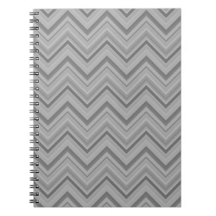 Carnet Grey stripes zigzag