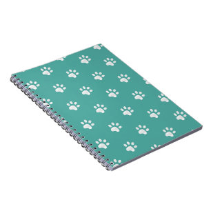 Carnet Griffes blanches sur sarcelle