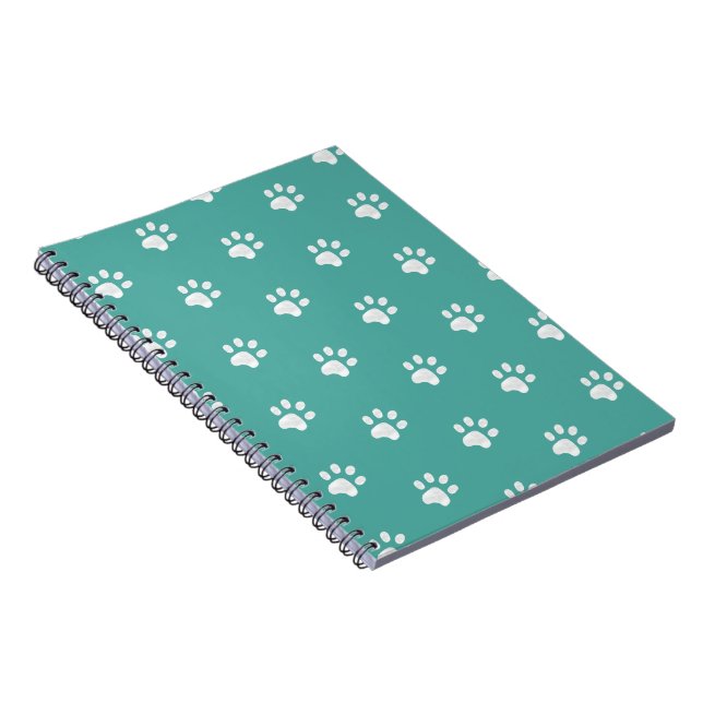 Carnet Griffes blanches sur sarcelle (Côté Droit)
