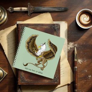 Carnet Griffon Mythique Fantastique Brun Majestueux