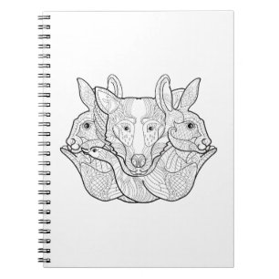 Carnet Griffonnage animal de groupe