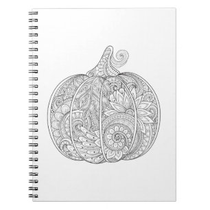 Carnet Griffonnage décoratif de citrouille