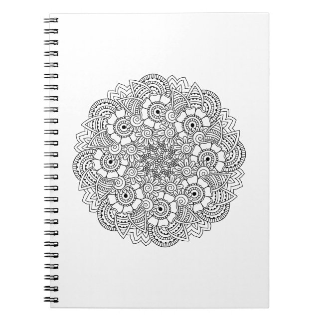 Carnet Griffonnage rond de conception (Devant)