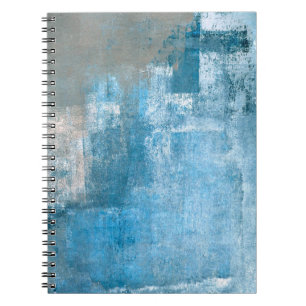 Carnet Gris et Bleu Art Abstrait Peinture abstraite, pein