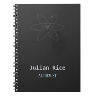 Carnet gris foncé minimaliste