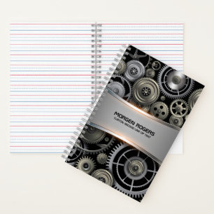 Carnet Gris métallique, texture arrière - plan