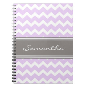 Carnet gris pourpre nommé fait sur commande de