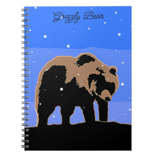 Carnet Grizzly Bear in Winter - Original Wildlife Art