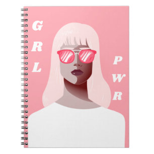 Carnet GRL PWR Illustration féministe moderne Puissance f