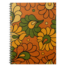 Groovy Bloom - Notebook Retro Floral 1970s