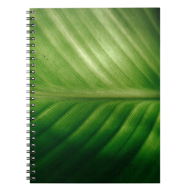 Carnet Gros plan des feuilles vertes (Devant)