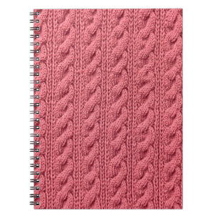Carnet Gros plan du motif de la texture du pull.