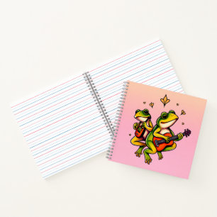 Carnet Groupe de grenouilles en Harmonie