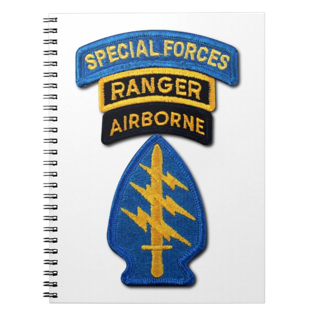 Carnet Groupe des forces spéciales Green Berets FC SFG SO (Devant)
