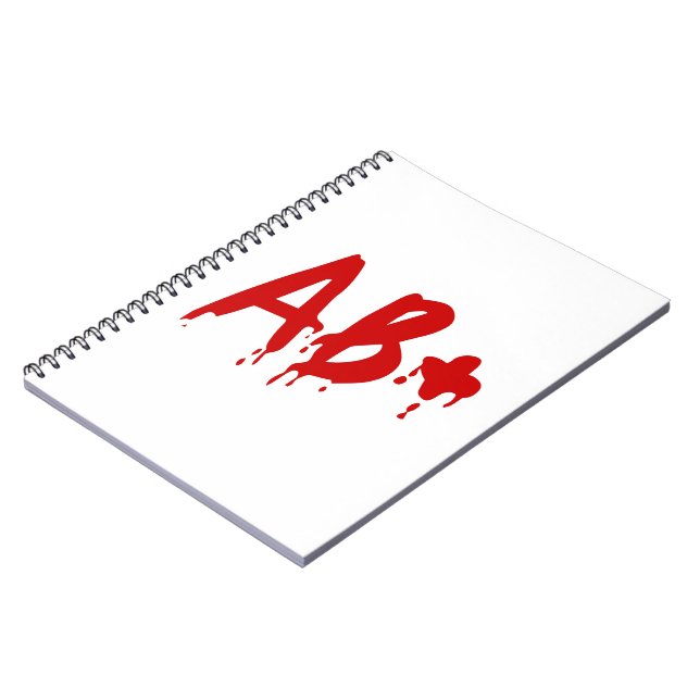 Carnet Groupe sanguin AB+ Positif #Hôpital d'horreur (Côté gauche)