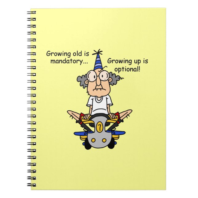 Carnet Growing Up est un Humour facultatif (Devant)