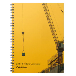 Carnet Grue de coucher du soleil minimal