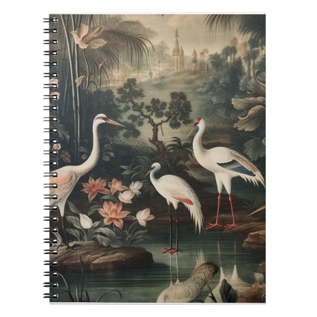 Carnet grues vintages et palais sous les tropiques (Devant)