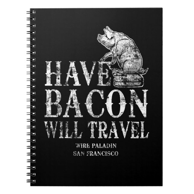 Carnet Grunge Avoir Bacon Voyage (Devant)