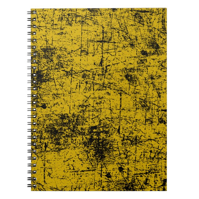 Carnet Grunge jaune (Devant)