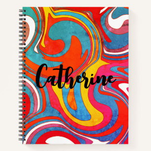 Carnet Grunge personnalisé Super wirl