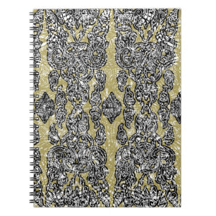 Carnet grunge sans soudure patternethnic floral cambodgie