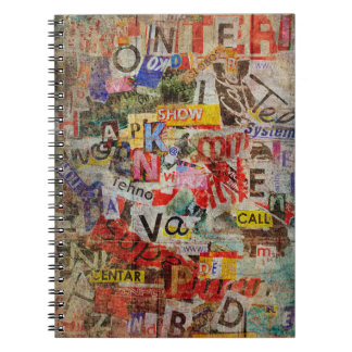 Carnet Grunge texturé design arrière - plan avec vieux dé