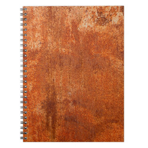 Carnet Grunge texture métal rouillé. Corrosion rouillé