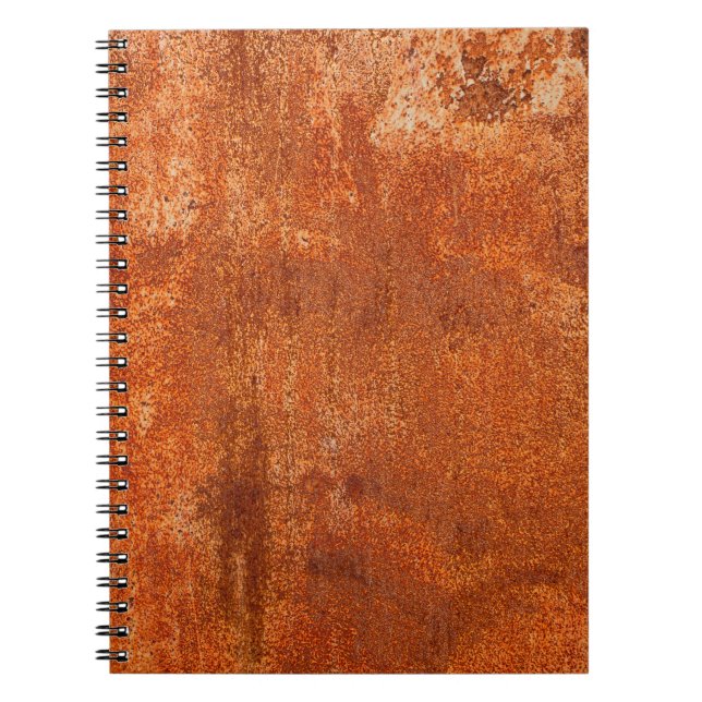 Carnet Grunge texture métal rouillé. Corrosion rouillée e (Devant)